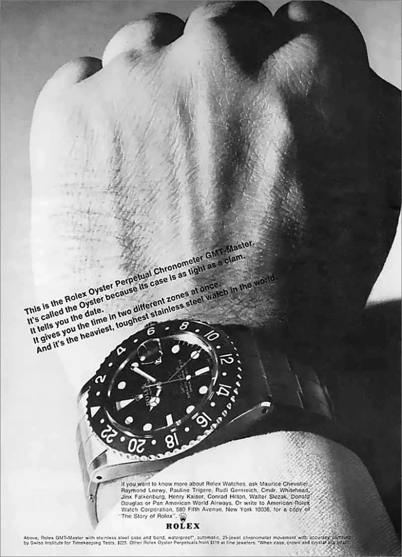 rolx gmt historic ad