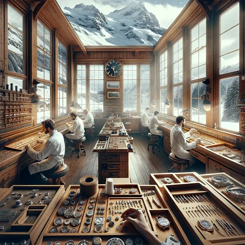 swiss alps watchmaking